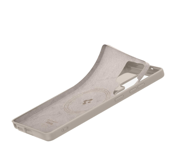 Spigen Silicone Fit Mag Magsafe do Samsung Galaxy S25 Ultra Natural - 1313137 - zdjęcie 3